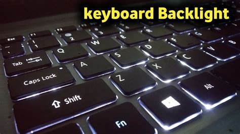 keyboard lighting on/off acer