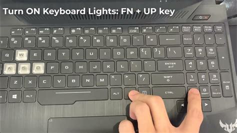 keyboard lighting on/off asus tuf gaming