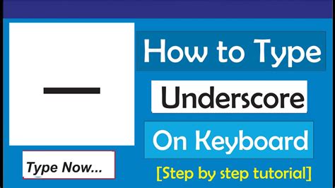 Keyboard Make Underscore