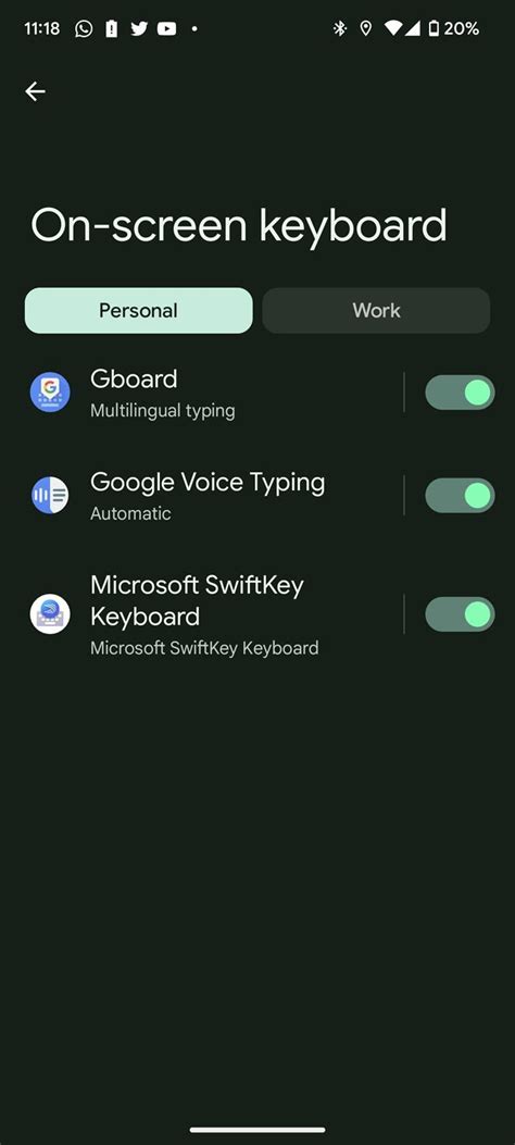 Keyboard Mode Change Android