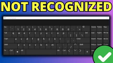 Keyboard Not Recognized