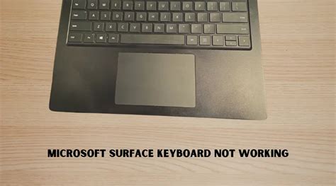 keyboard not working on microsoft surface laptop