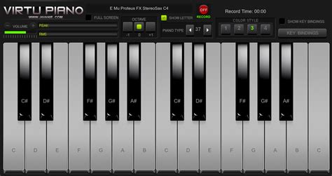 keyboard piano virtual instrument