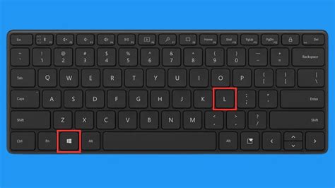 keyboard shortcut lock computer windows