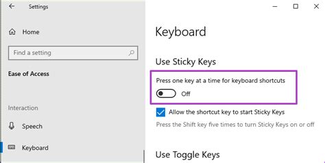 Keyboard Shortcut Not Working