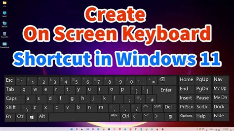 Keyboard Shortcut On Screen Keyboard