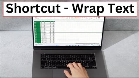 Keyboard Shortcut Wrap Text Excel