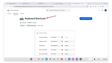 Keyboard Shortcuts Extension
