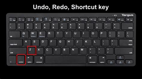 Keyboard Shortcuts For Undo Redo