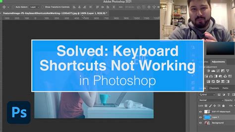 keyboard shortcuts not working in photoshop cc