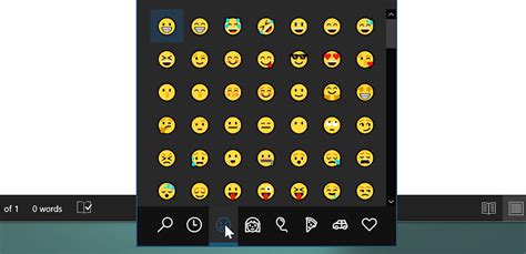 keyboard shortcuts windows 10 for emoji