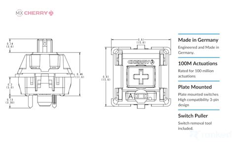 Keyboard Switch Dimensions