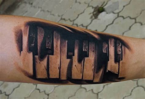 Cool Keyboard Tattoo Designs Ideas