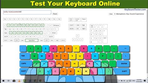 keyboard tester online game