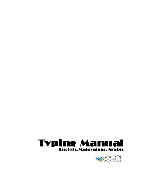 Keyboard Typing Manual Pdf