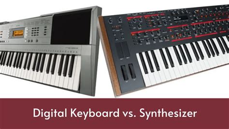 Keyboard Vs Synthesizer