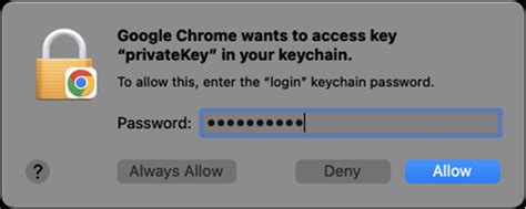 Keychain Access On Google Chrome
