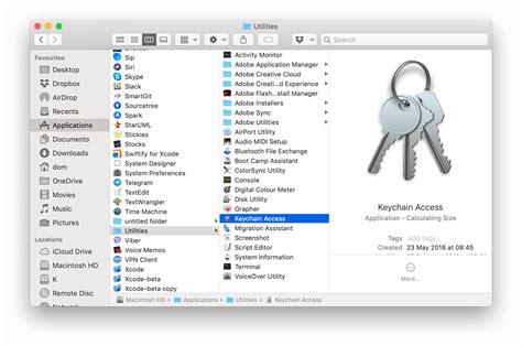 Keychain App Password