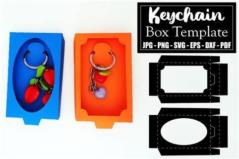 Keychain Gift Box Template Free