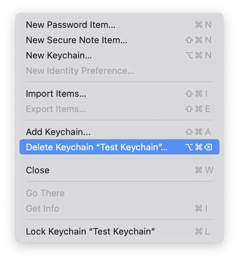 Keychain Is Not Found