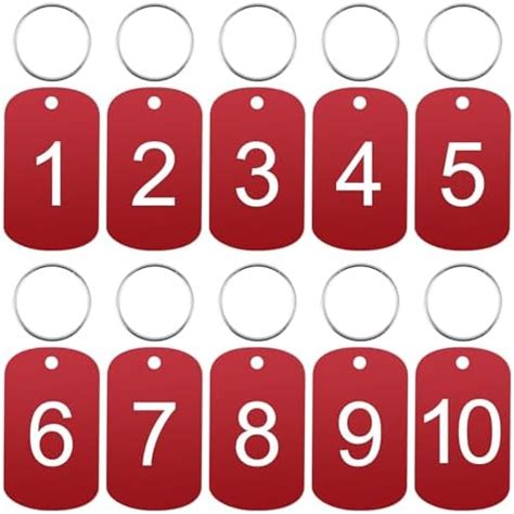Keychain Number Tag
