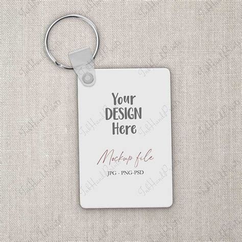 Keychain Rectangle Tag