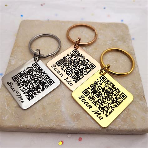 Keychain With Qr Code