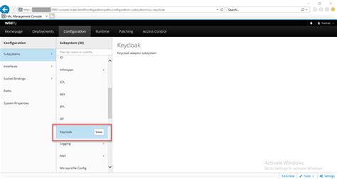 Keycloak/Adapter/Wildfly-Console' Doesn't Exist - Status 404