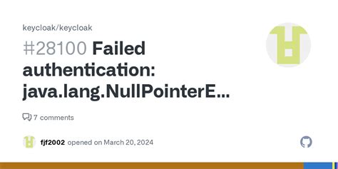 Keycloak Failed Authentication Java.lang.nullpointerexception