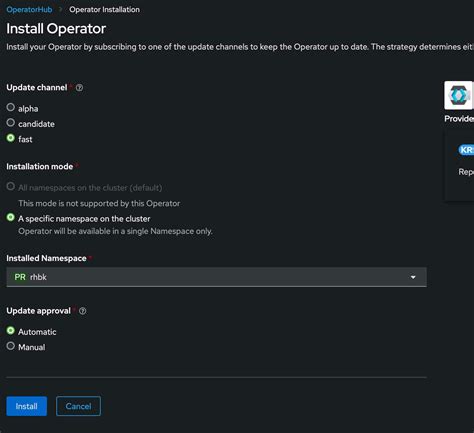 Keycloak Operator Database