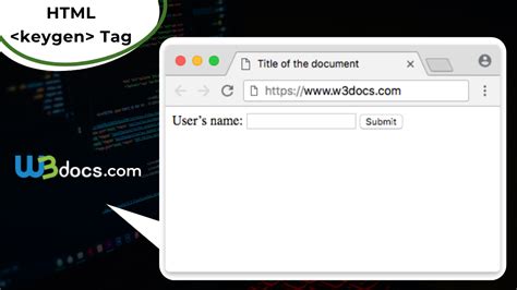Keygen Tag In Html