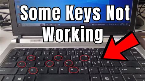 keys stop working on laptop
