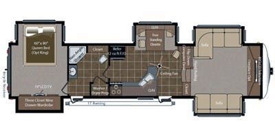 keystone 3750fl floor plan