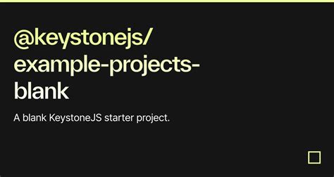 Keystonejs Examples