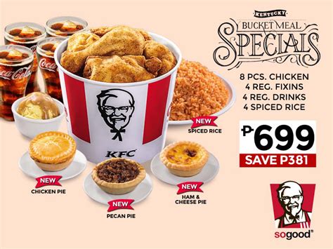 kfc bucket chicken price list