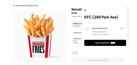 Kfc Fries Price