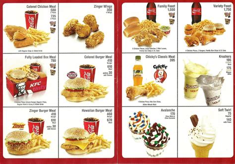 kfc kenya menu prices