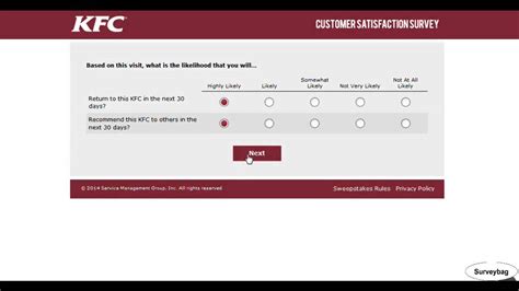 kfc listens survey uk