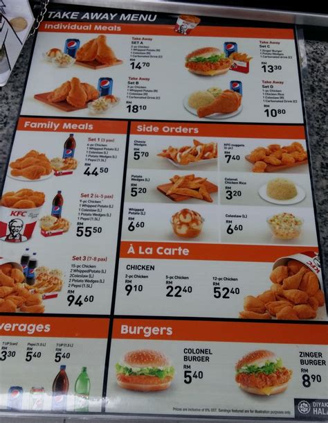 kfc malaysia breakfast menu price list