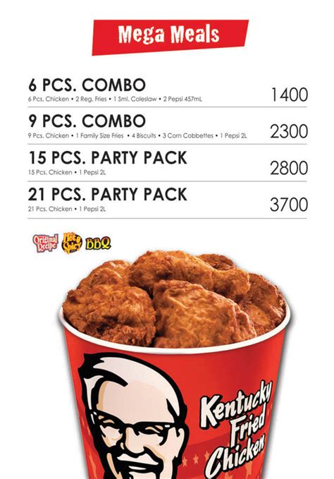 kfc menu jamaica delivery