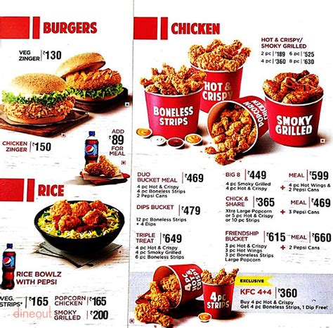 kfc menu with prices 2024 jamaica