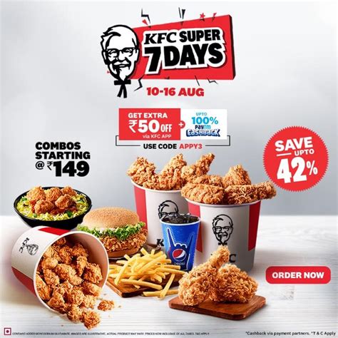 kfc offers in chennai