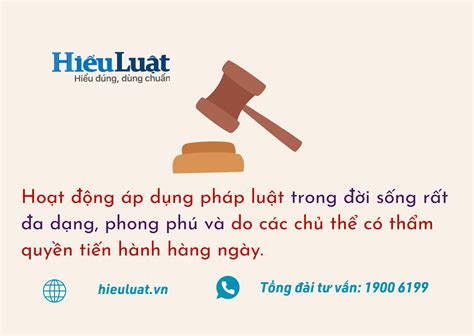 khái niệm áp dụng pháp luật