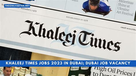 khaleej times dubai jobs