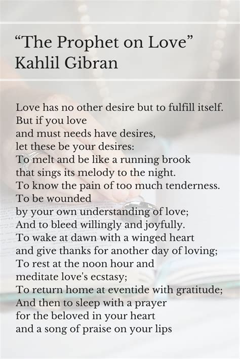 khalil gibran love poems