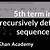 khan academy recursive formula