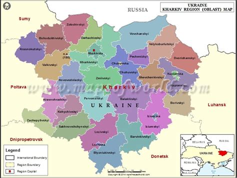 kharkiv region map