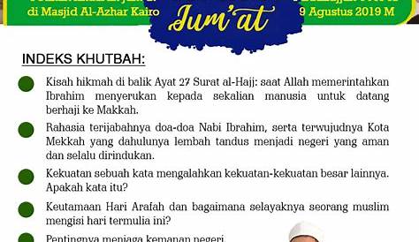 Khutbah Jum'at terbaru Paling Berani 2020. Fadhilah Menyebarkan Salam