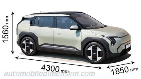 kia ev3 dimensions mm