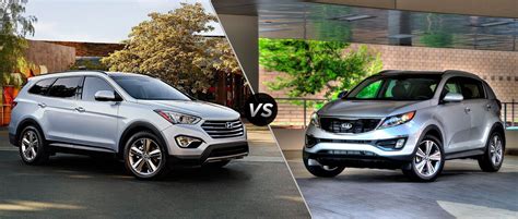 kia sportage vs santa fe sport